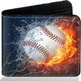 thumbnail image 1 of Wallet for Teens, Cool Football Wallet for Boys Ages 12+, Funny Leather Bifold Rfid Blocking, Coin Pocket Id Window for Teen Men Youth Guys Birthday Christmas Gifts, 1 of 6