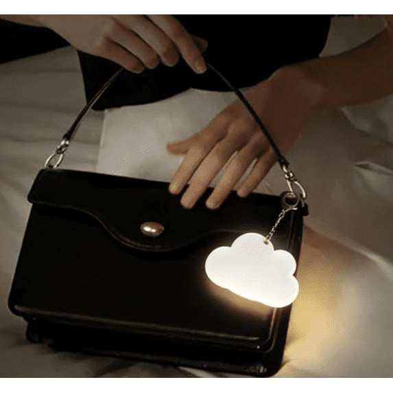 Purse Bag Light Accessories for Women, Automatic Sensor Touch Activated Rechargeable Handbag Lights Essentials for Inside Bag, Must Haves Gifts for Girlfriend, Mom, Wife(Cloud Shape)