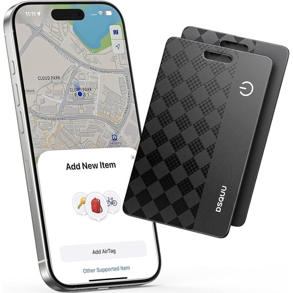 Blizzard-Ready Bluetooth Tracker - iOS/Apple Find My, 0.07in Slim, IP68/-40℃, Track Keys/Luggage/Snow-Buried Vehicles(2 Pack)