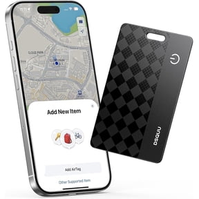 Wallet Tracker Card Compatible for Apple Find My, MFi Certified Bluetooth Tracker, Ultra-Thin IP68 Waterproof Wireless Charging Anti-Loss Locator for Wallet, Passport, Luggage, iOS Only