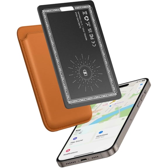 Wallet Tracker Card, Tracker Card 0.07 in for Wallet, Passports, Luggage, Key and Item Locator, with Apple Find My Feature, Ip68 Waterproof, Rechargeable