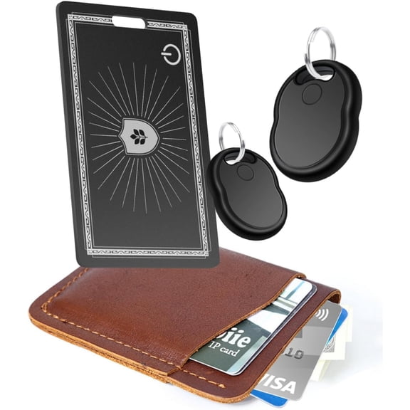 Wallet Tracker Card, Tracker Card 0.07 in for Wallet, Passports, Luggage, Key and Item Locator, with Apple Find My Feature, Ip68 Waterproof, Rechargeable