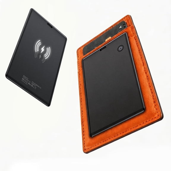 Wallet Tracker Card, Works with Apple Find My, Wireless Charging Rechargeable Item Finder for Wallet, Passport & Travel, iOS Only