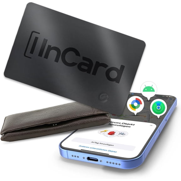 Wallet Tracker (h iOS and Android) IP68 Bluetooth Smart nder Card GPS Tracker for Bags Passport Works with nd My ( M Certied) & Google nd My Device - Over 5 Year Battery Life