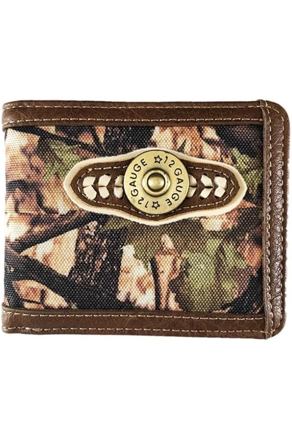 Wallet Western Bifold W035-56 Camo Brown