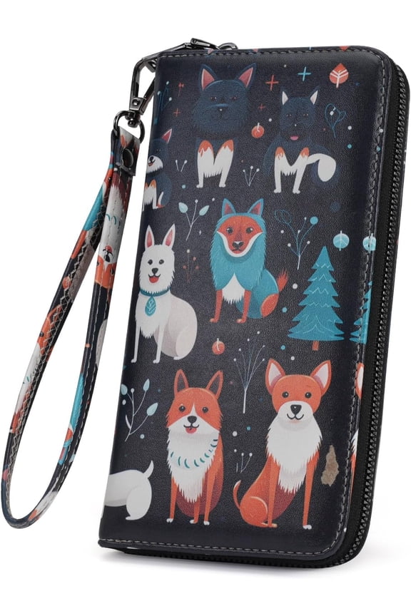 Wallet Women Large Capacity Clutch Purse For Ladies Card Holder RFID Wristlet Phone Zipper Travel Pocket