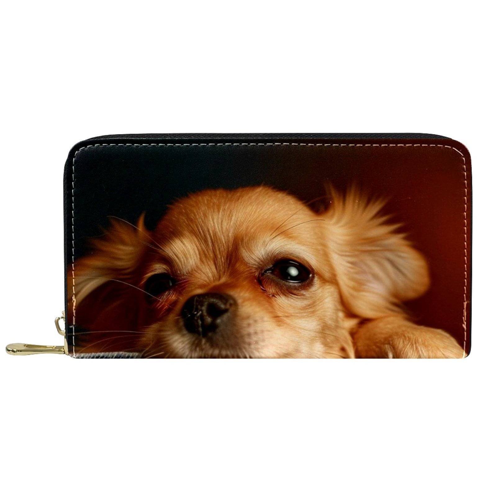 Wallet Women Leather Wallets for Women Womens Wallet Card Cases Lovely Animal Golden Retriever Walmart