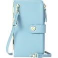 thumbnail image 1 of Wallet Women RFID Blocking Credit Card Holder Wallet for Women Bifold Multi Card Wallet Case with 2 Zipper Pockets 3 ID Windows, 1 of 9