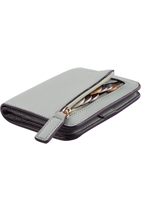 Wallet Women Rfid Blocking Small Compact Bifold Luxury Leather Pocket Wallet Ladies Mini Purse with ID Window