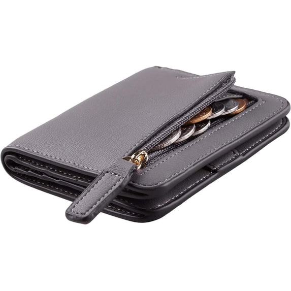 Wallet Women Rfid Blocking Small Compact Bifold Luxury Leather Pocket Wallet Ladies Mini Purse with ID Window