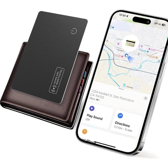 Wallet , Works with Find My, 0.07in -Slim Card, Item Locator for Wallet, Luggage, , Purse