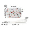 thumbnail image 1 of Wallet Wristlet for Women, Portable Waterproof Wallet Keychain Small Wallets Woman with Coin Purse & ID Window (C), 1 of 6
