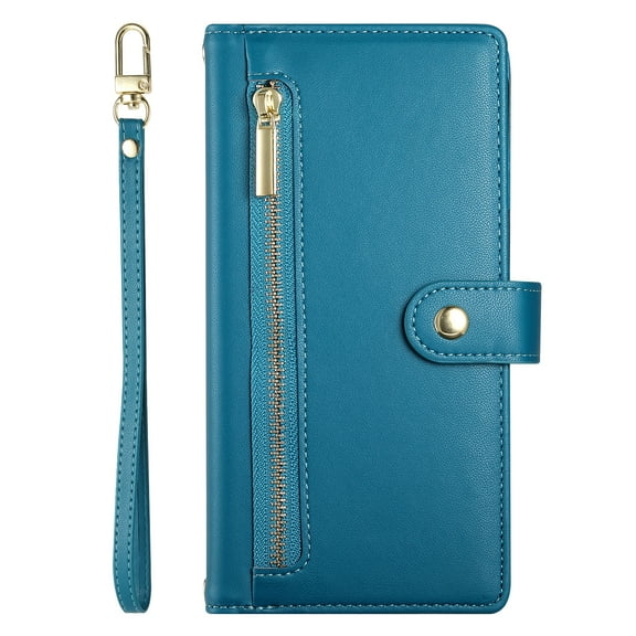 Wallet case for iPhone 6 with RFID shielding, ultra-thin leather wallet, credit card holder, with card slots and ID window.