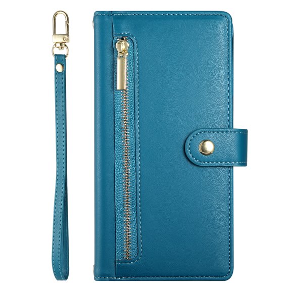 Wallet case for iphone17Air with RFID shielding, ultra-thin leather wallet, credit card holder, with card slots and ID window.