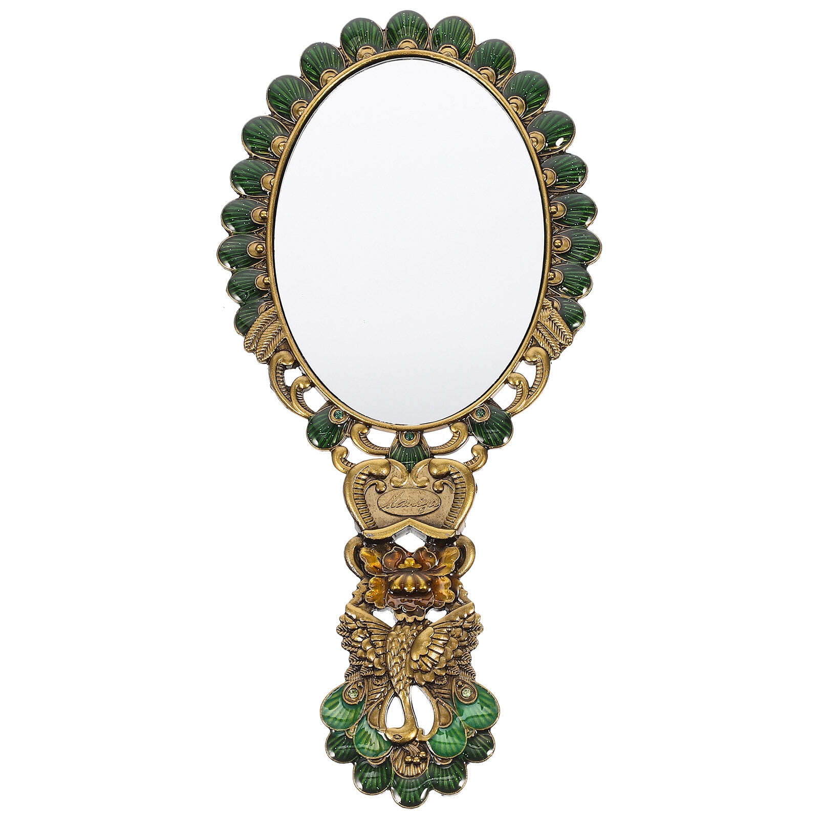 Wallet for Girls Vanity Mirror Magnifier Single Sided Wallets Men Hand Mirrors with Handle Man