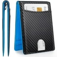 thumbnail image 1 of Cshidworld Wallet for Men, 5 Card Slots &1 ID Window With Money Clip, Minimalist RFID Front Pocket, Slim Front Pocket Wallet, Black, 1 of 6