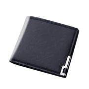 Wallet for Men Bifold PU Leather Wallet Two-Tone Design Slim Lightweight Casual Daily Use