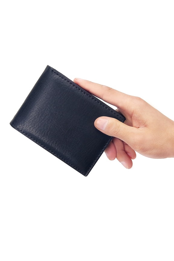 Wallet for Men-Genuine Leather RFID Blocking Bifold Wallet With ID Window