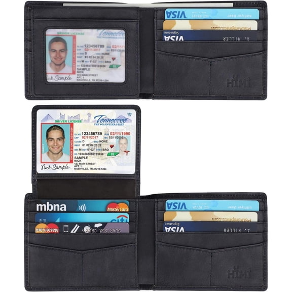 Wallet for Men- RFID Blocking Bifold Stylish Wallet With 2 ID Window