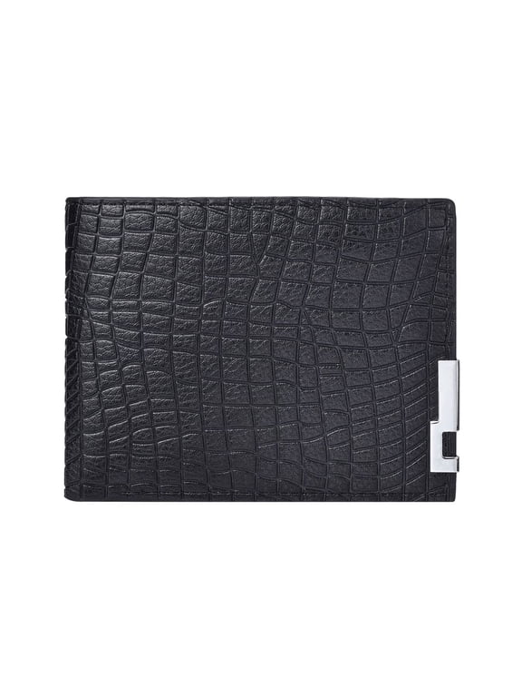 Wallet for Men, RFID Blocking Metal Bifold Men's Wallet, Extra Capacity with Multiple Card Slots, Ultra-thin and Simple