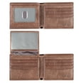 thumbnail image 1 of Wallet for Men RFID-Blocking Slim Front Pocket Bifold Mens Wallet Genuine Calfskin Leather with Flip Up 2 ID Window, Gifts for Men, 1 of 6