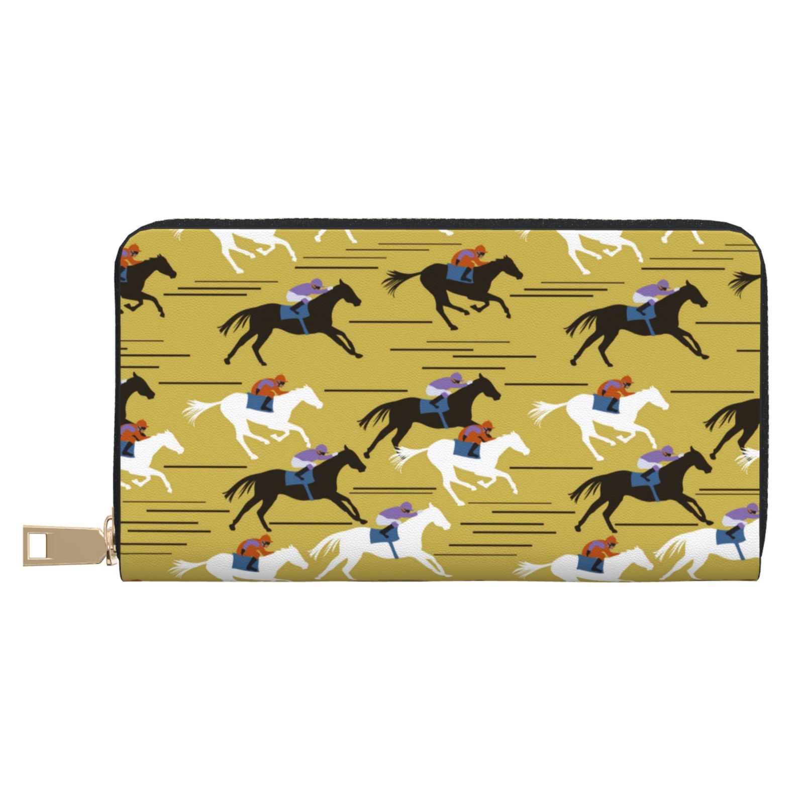 Knight Wallet Wallet for Men Women - Minimalist Painted Knight Horse Long Slim Card ...