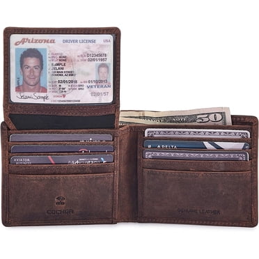 Travelambo 100% Genuine Leather Wallet For Men With Gift Box - Handmade