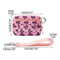 thumbnail image 1 of Wallet for Women, Mini Zip Card Case with Clear Id Window, Zipper Coin Purse, Lightweight Portable Keychain Wallet with Hand Strap(A), 1 of 5