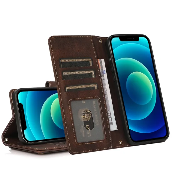 Wallet leather case suitable for Samsung S20 FE leather wallet phone case, with card holder and wristband magnetic flip PU bracket