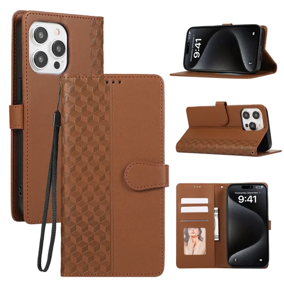 Wallet phone case OPPO RENO 12 5G PU leather flap with card slot, strong magnetic split phone case