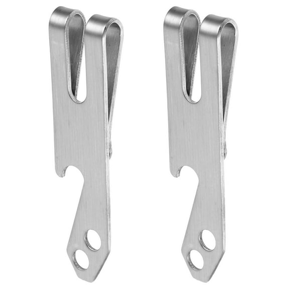 Supvox 2Pcs Stainless Steel Money Clips Wallet with Sleek Design Fits Front Pocket Comfortably