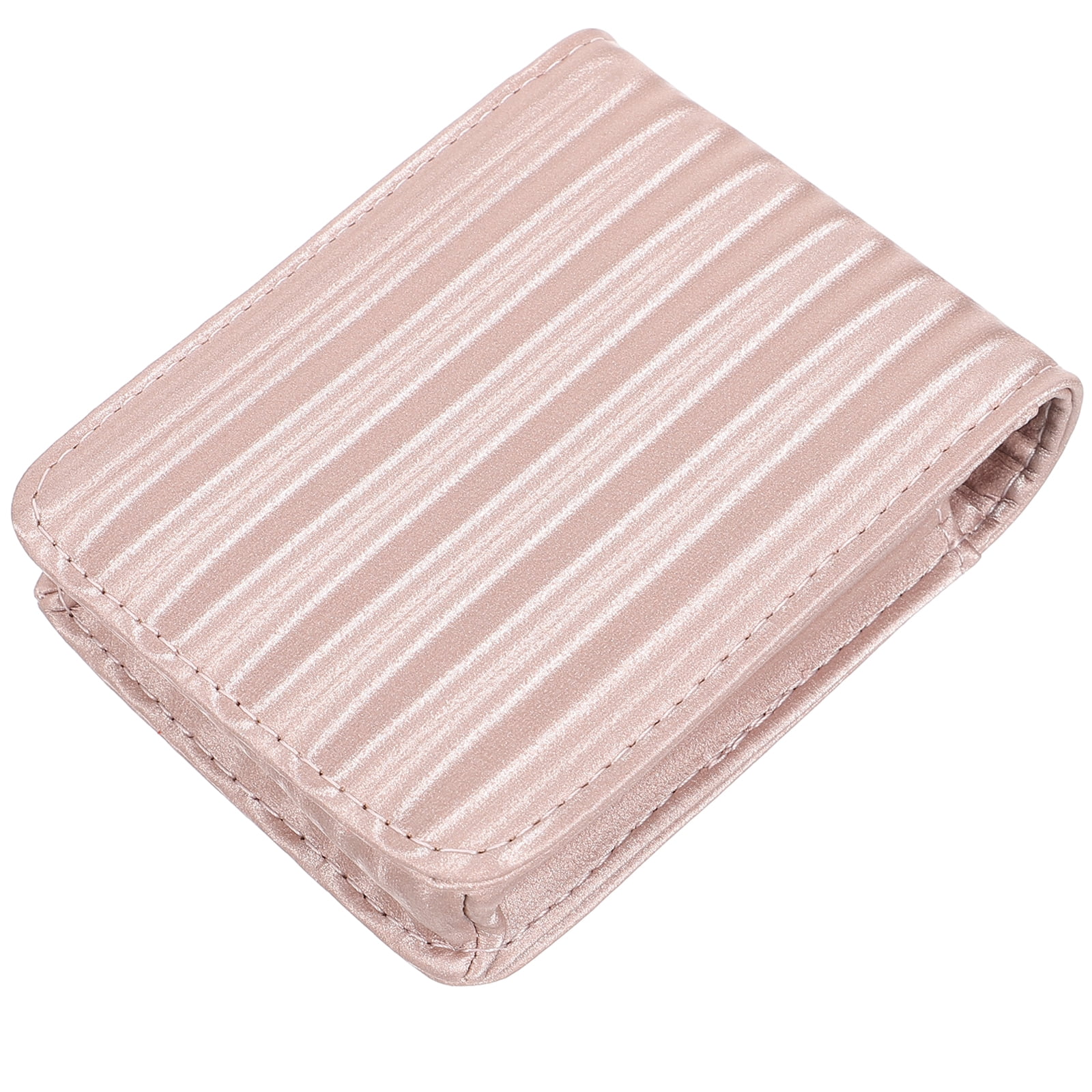 Wallets Leather Makeup Bag with Mirror Small Purse Lipstick Case for