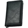 thumbnail image 1 of Wallets for Men, Pop up Men's Simple Genuine Leather Wallet Rfid Blocking, Credit Card Holder Anti-Theft, Slim, Minimalist, Front Pocket, Id Window (Black#1), 1 of 7