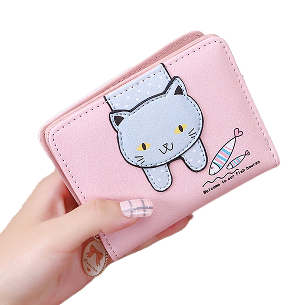 Amazon.com: Cat Credit Card Holder Small Keychain Wallet for Women Girls- Leather Card Case Coin Purse Retractable Cute Kawaii Wristlet ID Card  Wallets -Valentines Mothers Day Funny Cat Gifts for Cat Lovers :