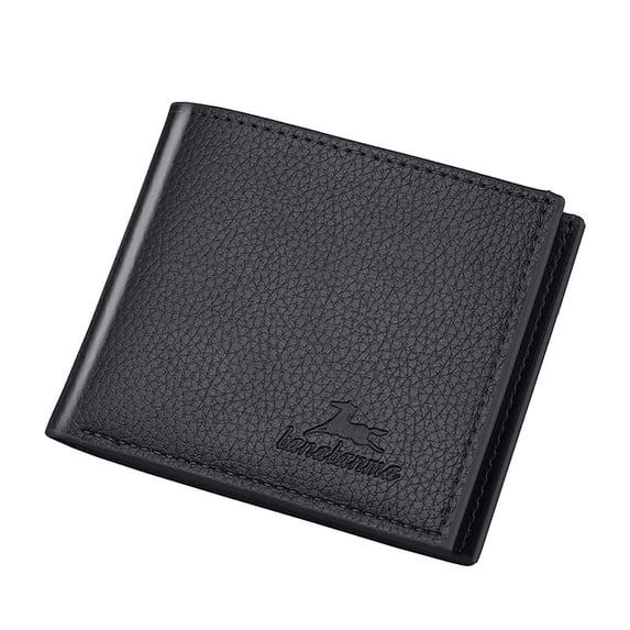 Wallets for Men Wallet Short Vertical Ultra-Thin Wallet Bank Card Card Package Small Purse Black One Size