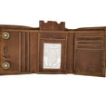 thumbnail image 1 of Wallets for Mens Leather RFID Safe Trifold Wallet Vintage Brown with Hole for Chain byJuzar Tapal Collection, 1 of 7