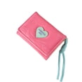 thumbnail image 1 of Wallets for Women, Cute Small Wallet, Compact Trifold with Zipper Closure, RFID Blocking Card Slots & Wristlet Strap, for Daily Use, Travel, Gift, 1 of 7