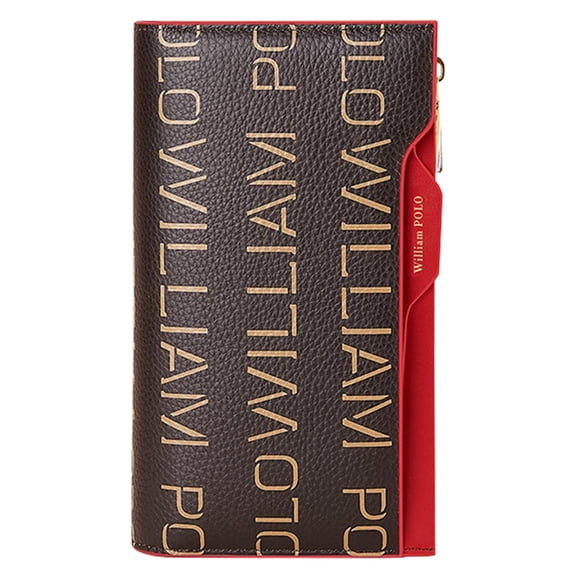 Wallets for Women Genuine Leather Credit Card Holder with RFID Blocking Large Capacity Wristlet