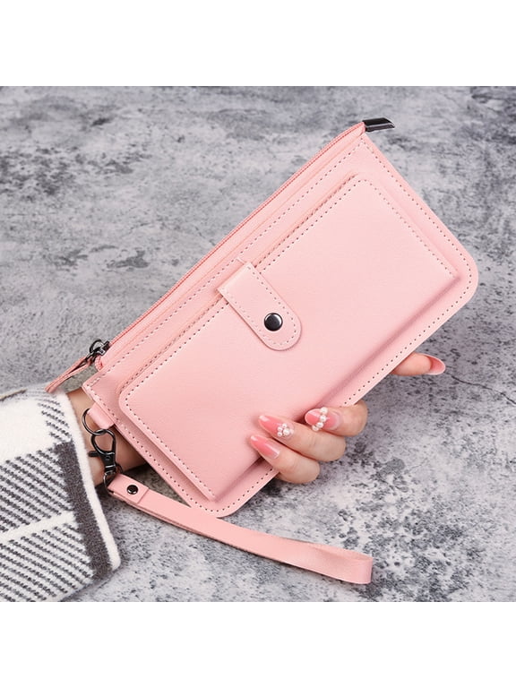 Wallets for Women Leather Credit Card Holders with RFID Blocking Large Capacity Purse Wristlet Ladies Wallets