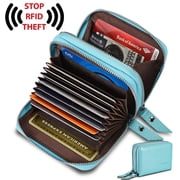 Wallets for Women, Rfid Blocking Womens Wallet,Credit Card Holder, Genuine Leather Purse,Card Wallet