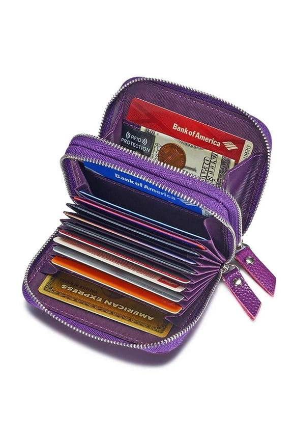 Wallets for Women, Rfid Blocking Women's Wallet,Credit Card Holder, Genuine Leather Purse,Card Wallet