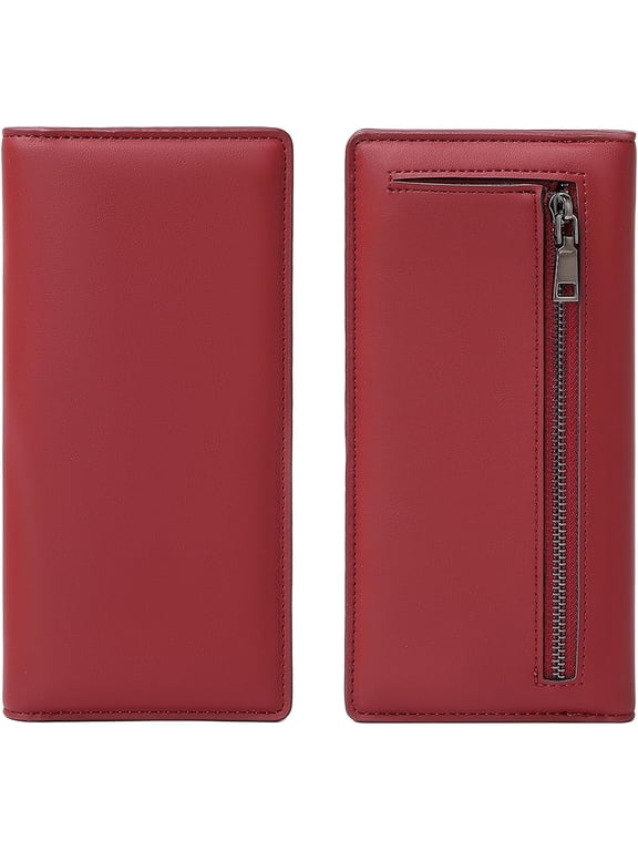 Wallets for Women Slim Thin Soft PU Leather RFID Blocking Credit Card Holder Bifold Long Ladies Wallet Clutch