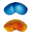 thumbnail image 1 of Walleva 2 Paris Polarized Replacement Lenses For Smith Serpico Sunglasses-Fire Red + Ice Blue, 1 of 6