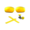 thumbnail image 1 of Walleva 24K Gold Polarized Lenses + Yellow Earsock + Yellow Bolts For Oakley Jawbone Sunglasses, 1 of 5