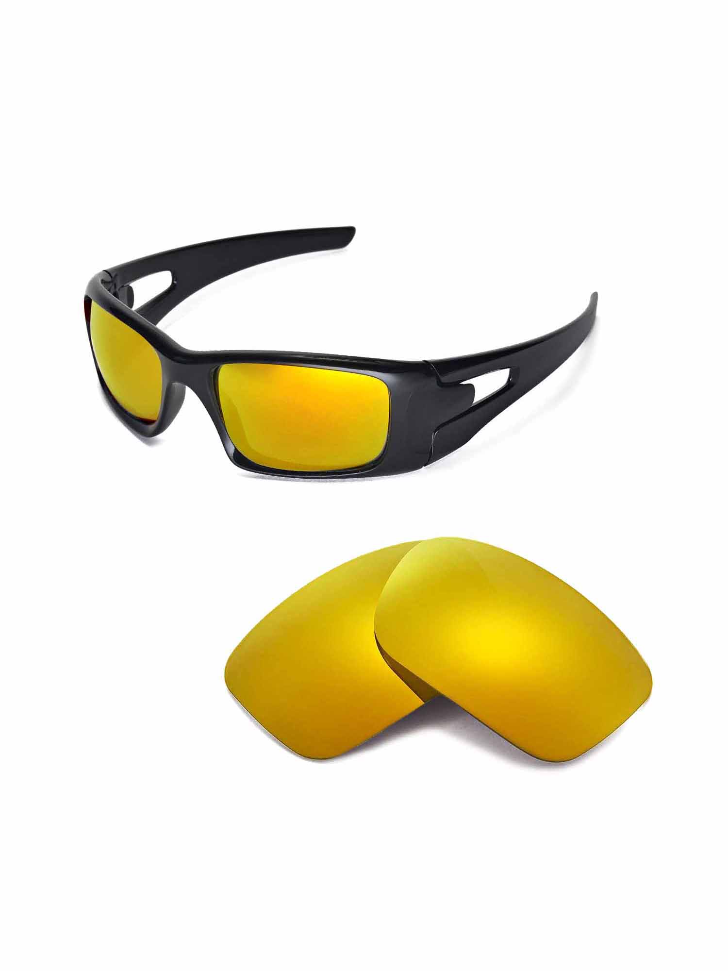 Walleva Ice Blue Polarized Replacement Lenses for Oakley Deviation