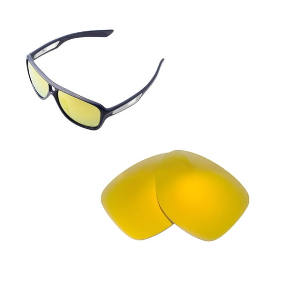 Walleva 24K Gold Polarized Replacement Lenses for Oakley Dispatch II Sunglasses