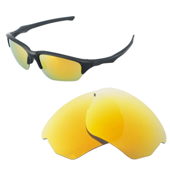 Walleva 24K Gold Polarized Replacement Lenses for Oakley Flak Beta OO9363 Sunglasses