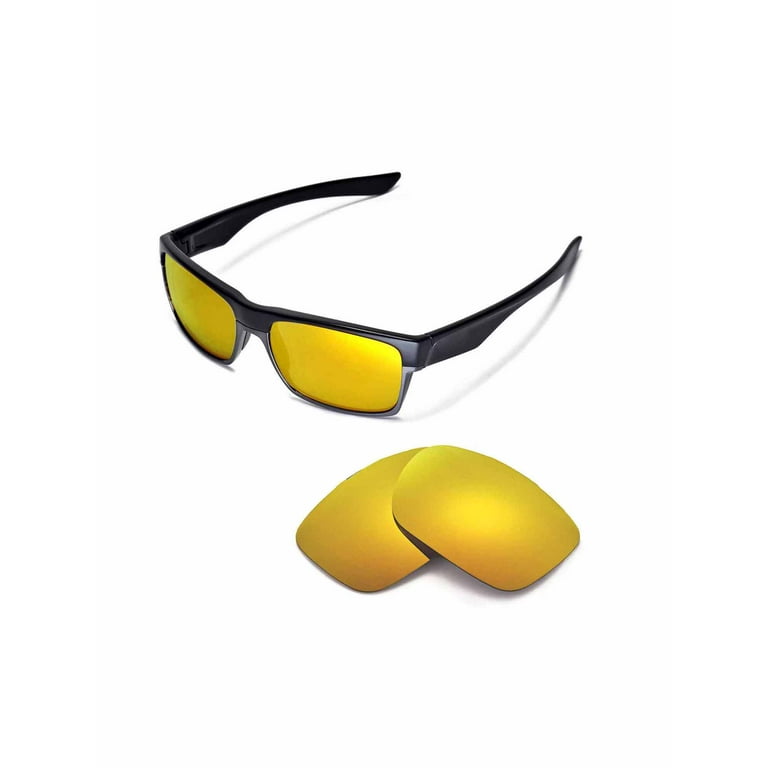 Walleva 24K Gold Polarized Replacement Lenses for Oakley TwoFace Sunglasses