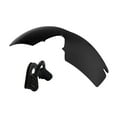 thumbnail image 1 of Walleva Black Mr. Shield Polarized Replacement Lenses And Black Nosepad For Oakley M Frame Strike Sunglasses, 1 of 6