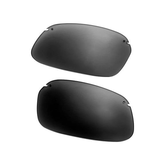 Walleva Black Mr.Shield Polarized Replacement Lenses for Maui Jim Kanaha Sunglasses